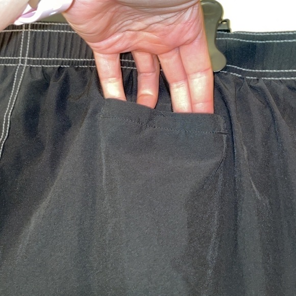 Zero Xposur women’s shorts 18W black white board bathing suit swim bottom plus - Picture 5 of 10